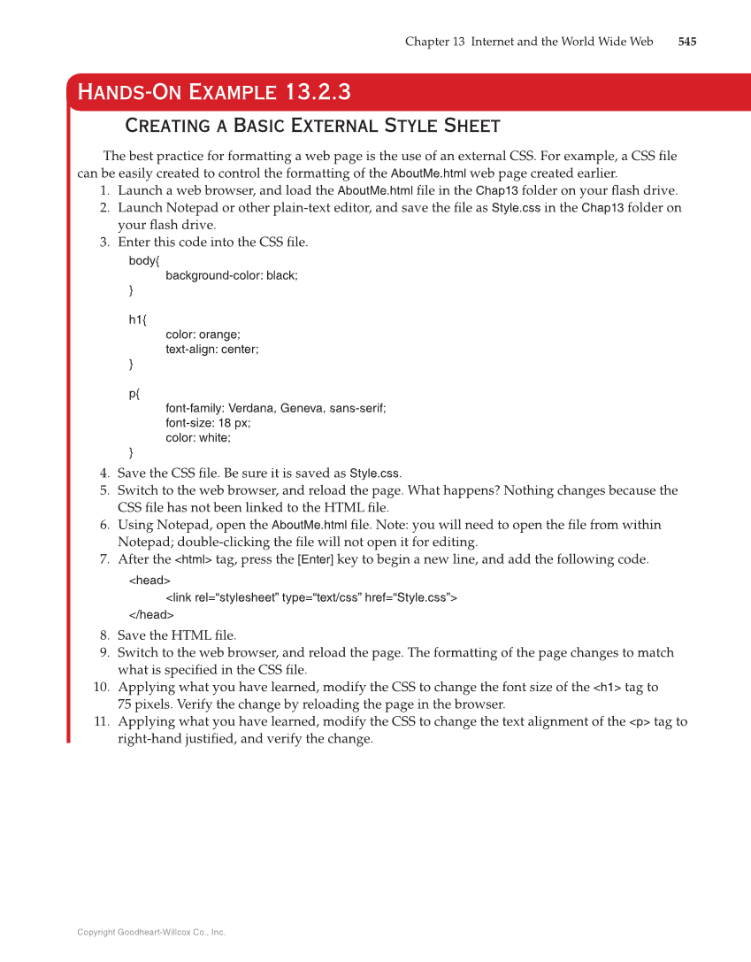Principles of Information Technology, 1st Edition page 545