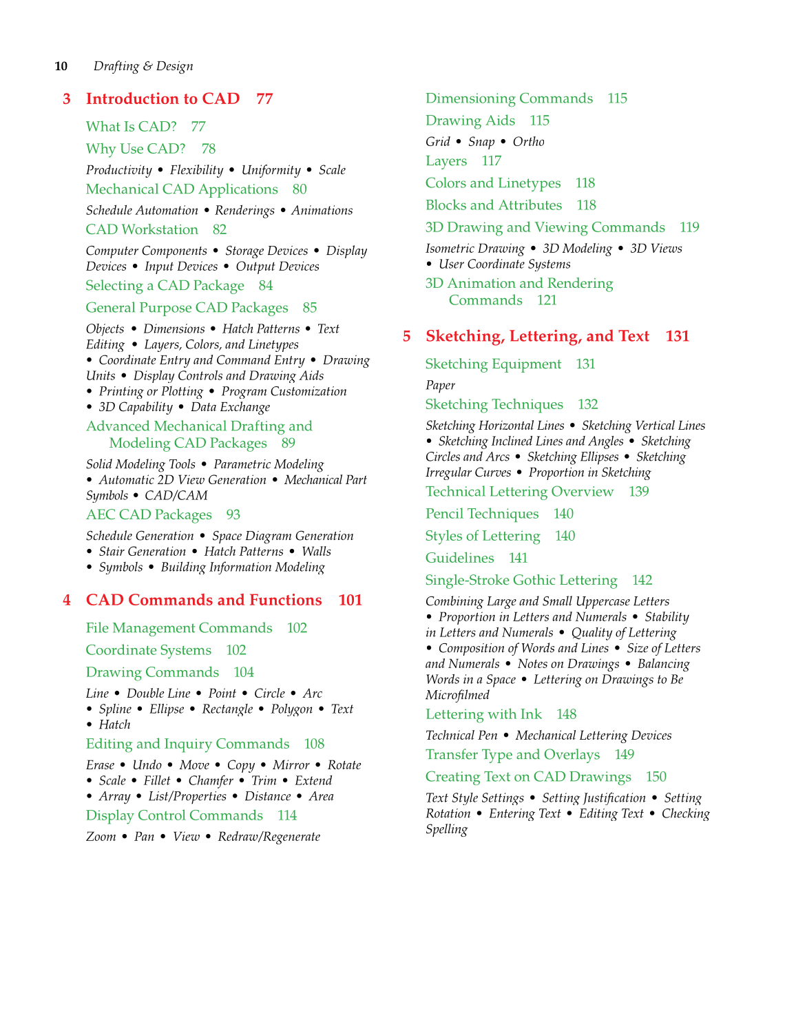 Drafting & Design, 7th Edition page 10