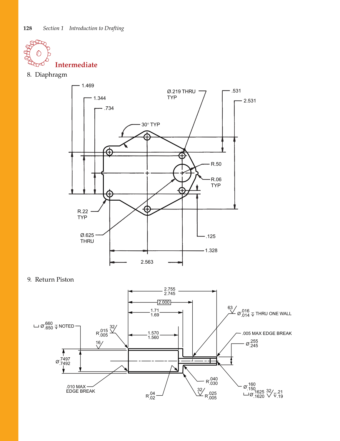 Drafting & Design, 7th Edition page 128