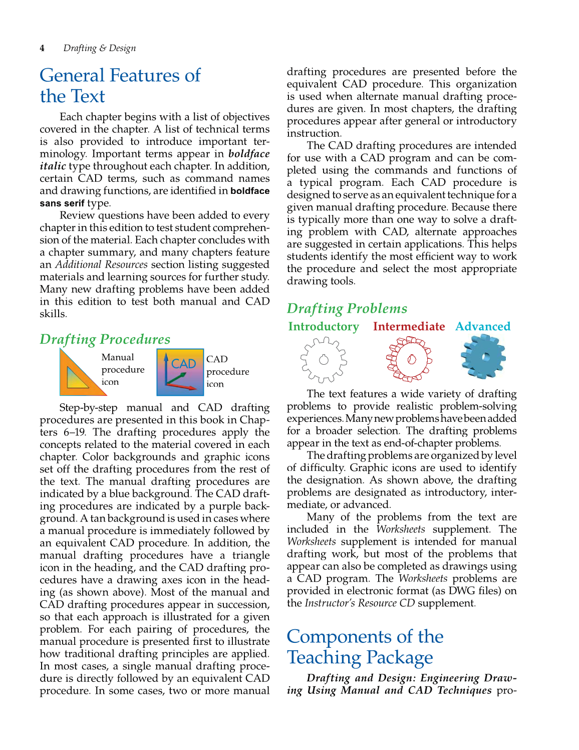 Drafting & Design, 7th Edition page 4
