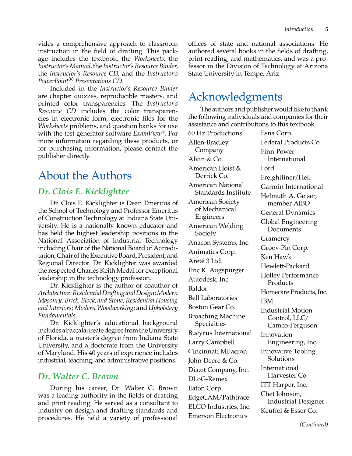 Drafting & Design, 7th Edition page 5