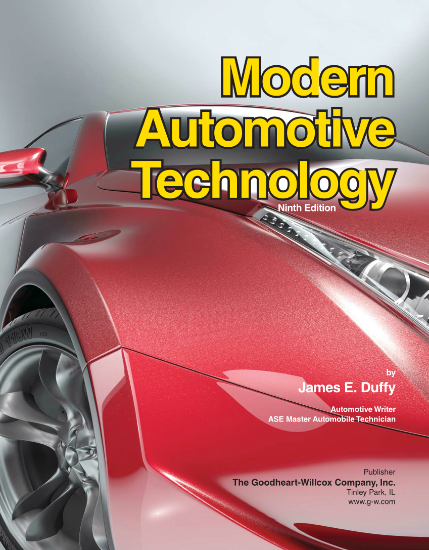 Modern Automotive Technology, 9th Edition page i