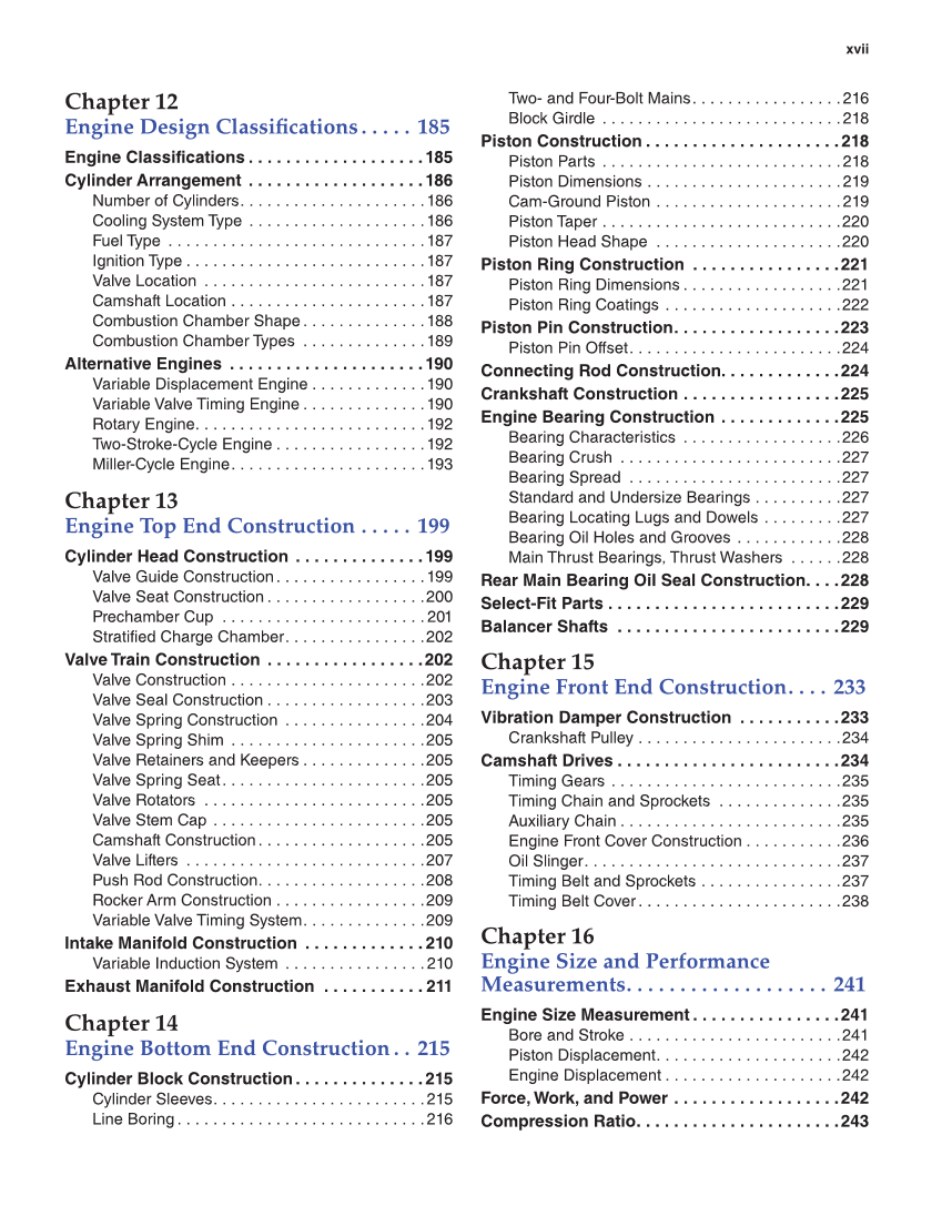Modern Automotive Technology, 9th Edition page xvii
