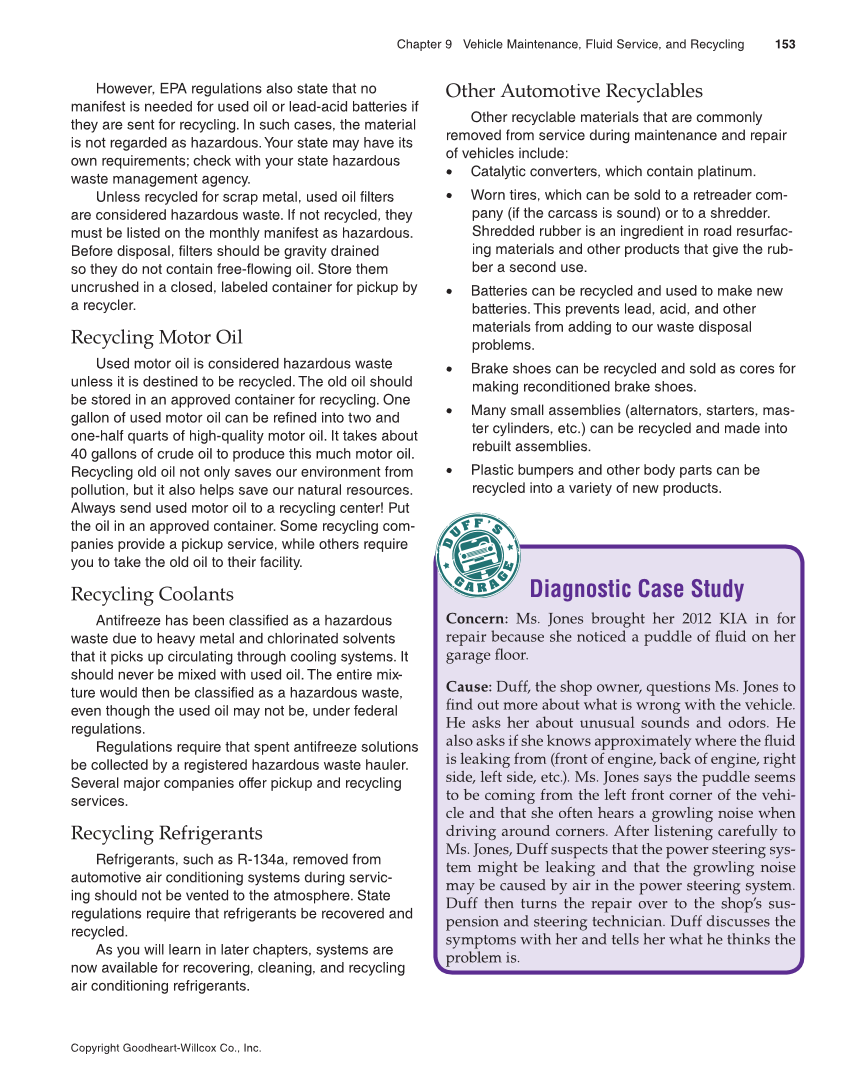 Modern Automotive Technology, 9th Edition page 153