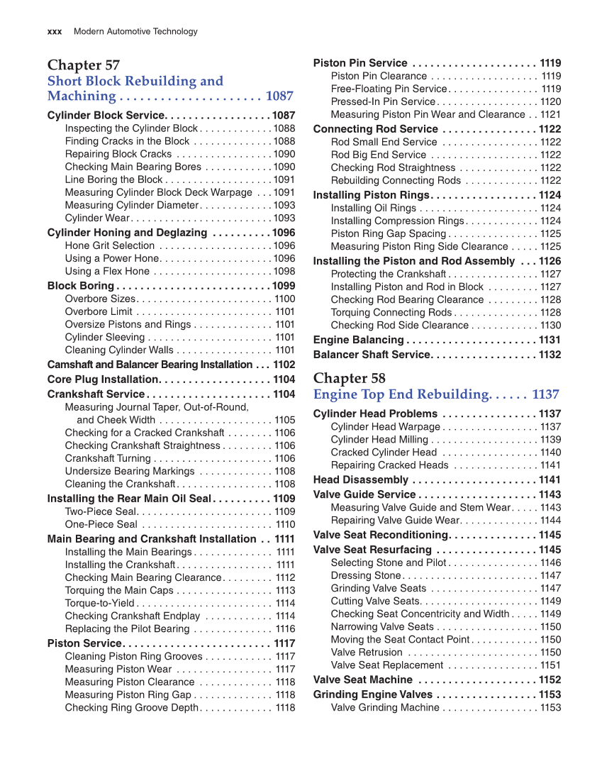 Modern Automotive Technology, 9th Edition page xxx