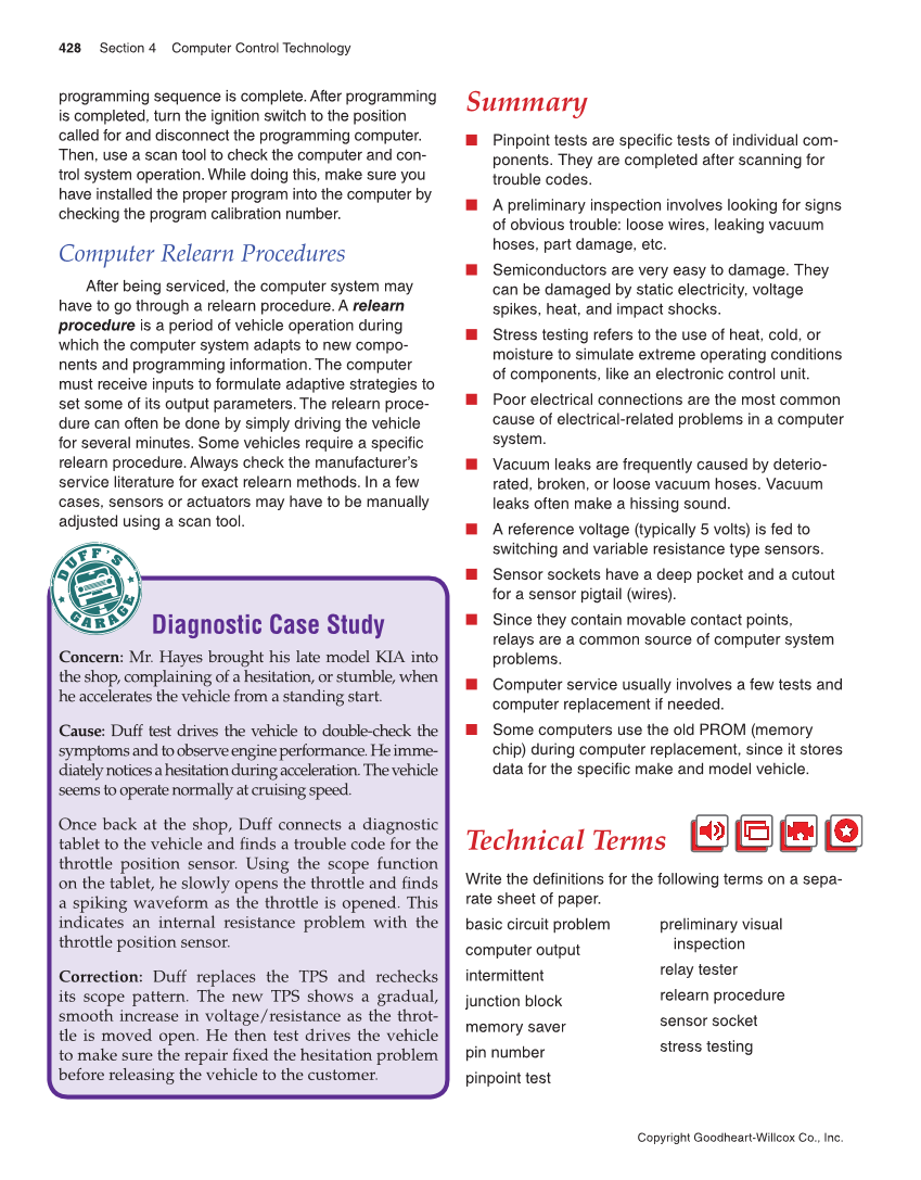 Modern Automotive Technology, 9th Edition page 428