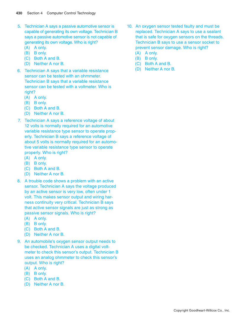 Modern Automotive Technology, 9th Edition page 430