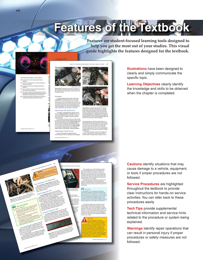 Modern Automotive Technology, 9th Edition page viii