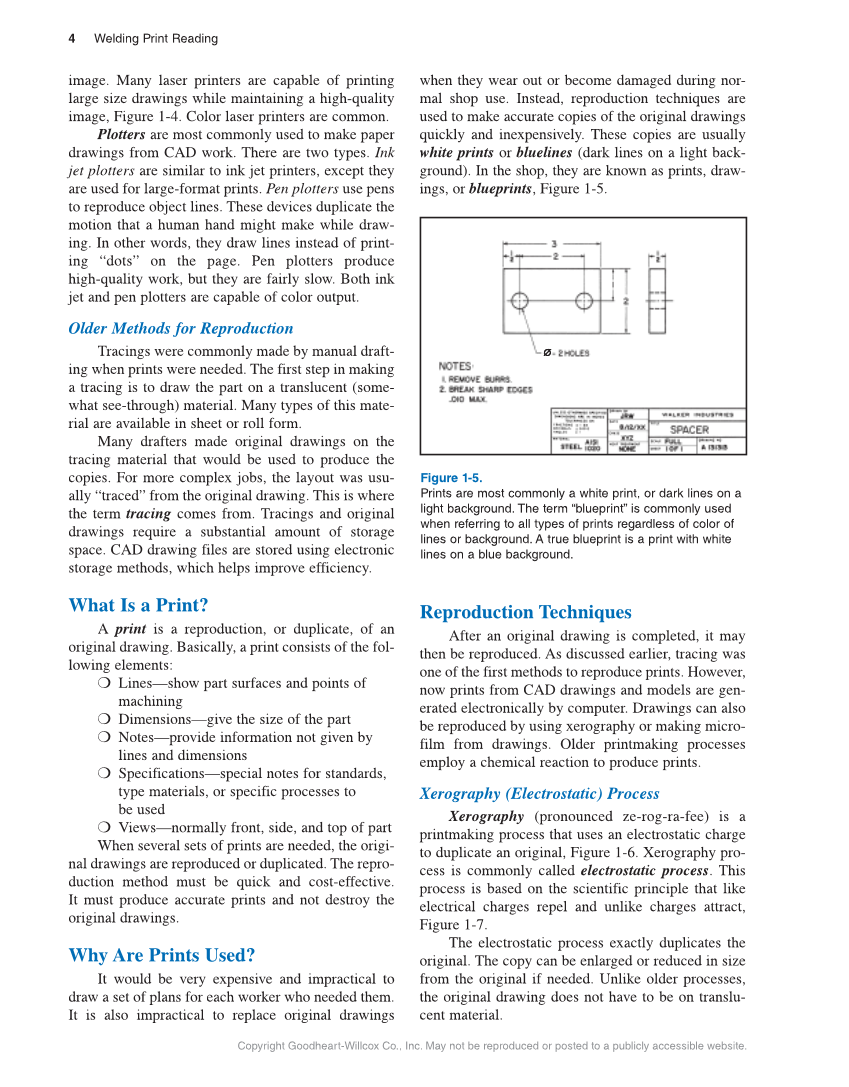 Welding Print Reading, 7th Edition page 4
