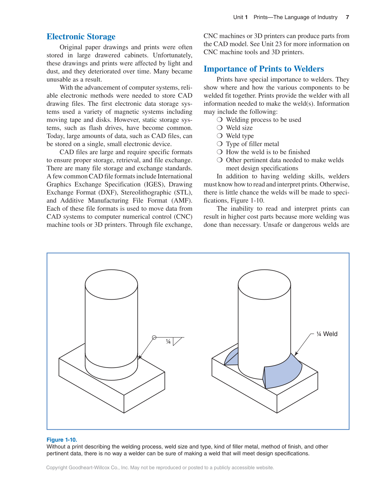 Welding Print Reading, 7th Edition page 7