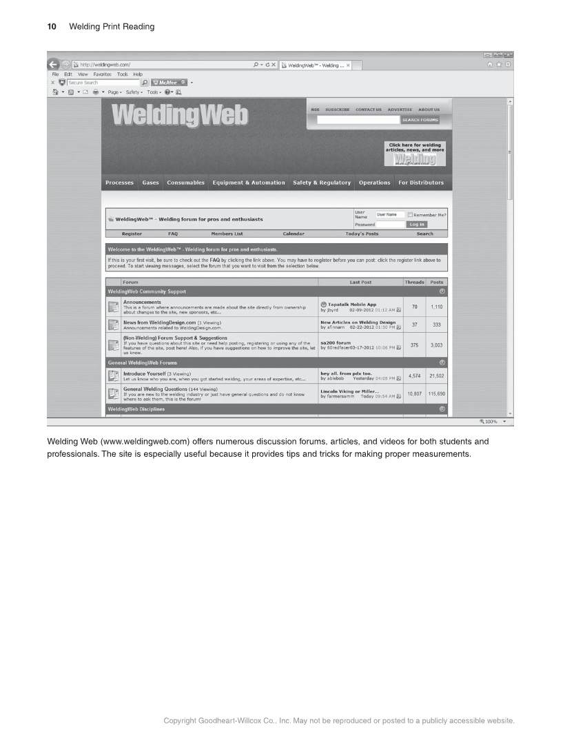 Welding Print Reading, 7th Edition page 10