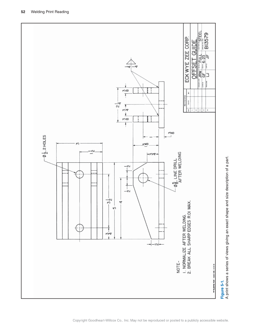 Welding Print Reading, 7th Edition page 52