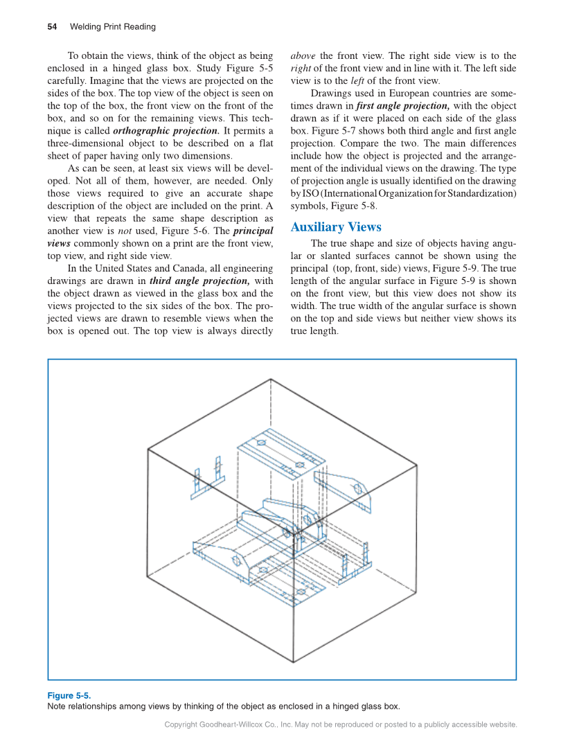 Welding Print Reading, 7th Edition page 54