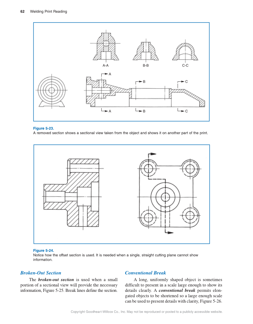 Welding Print Reading, 7th Edition page 62