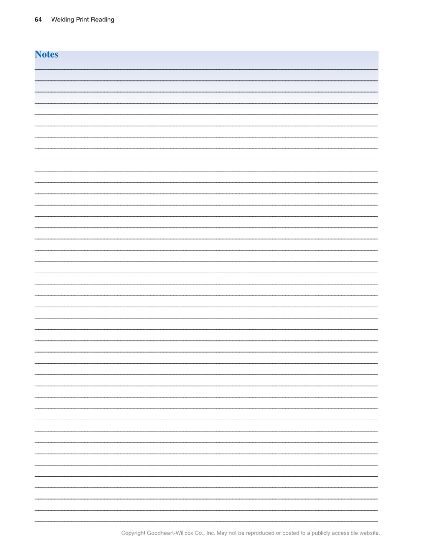 Welding Print Reading, 7th Edition page 64