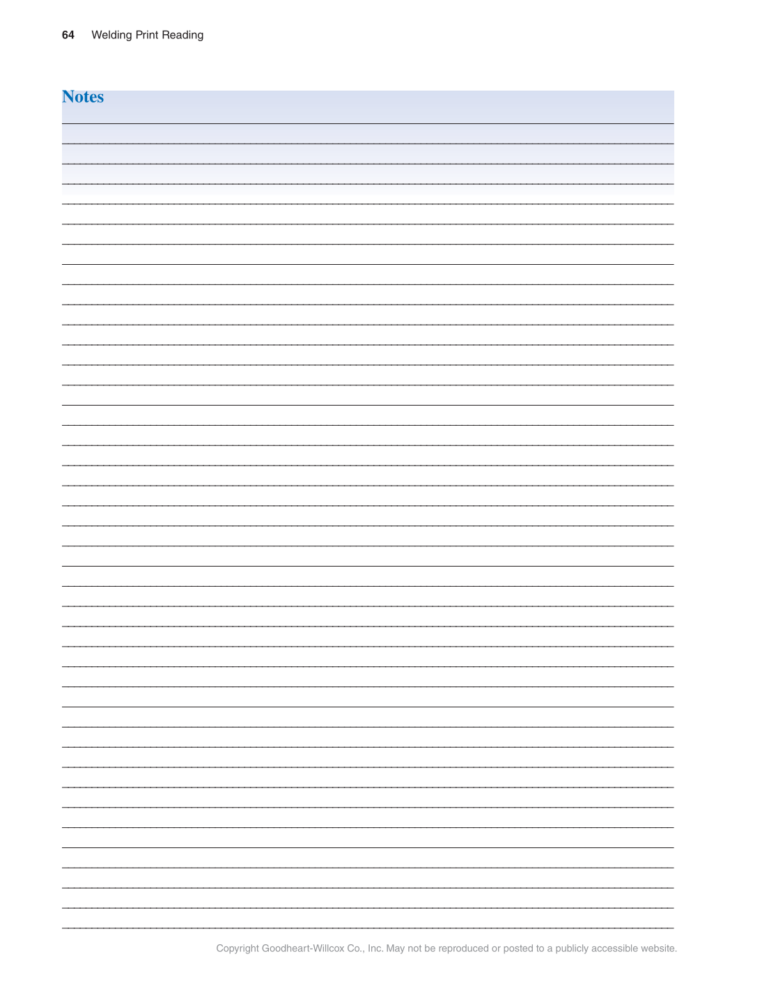Welding Print Reading, 7th Edition page 64