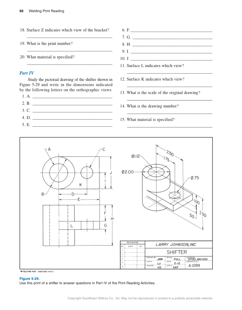Welding Print Reading, 7th Edition page 66