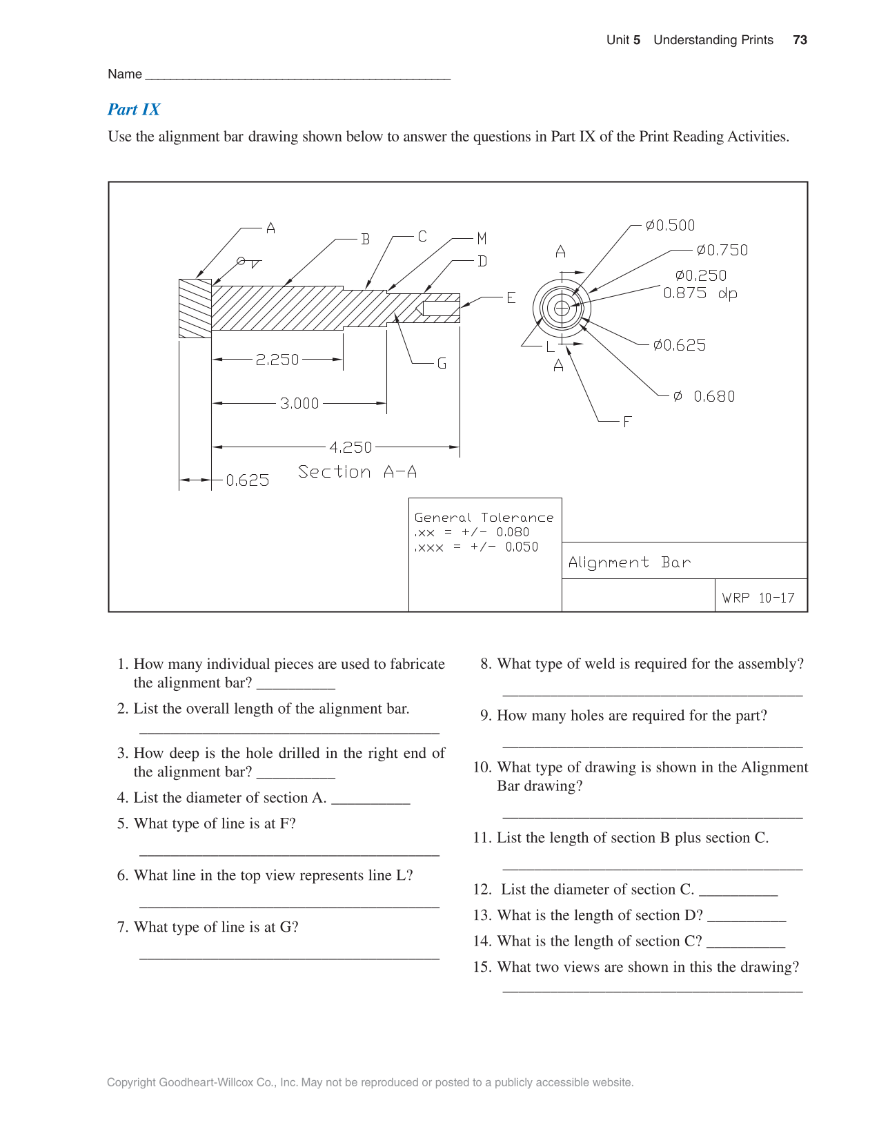 Welding Print Reading, 7th Edition page 73