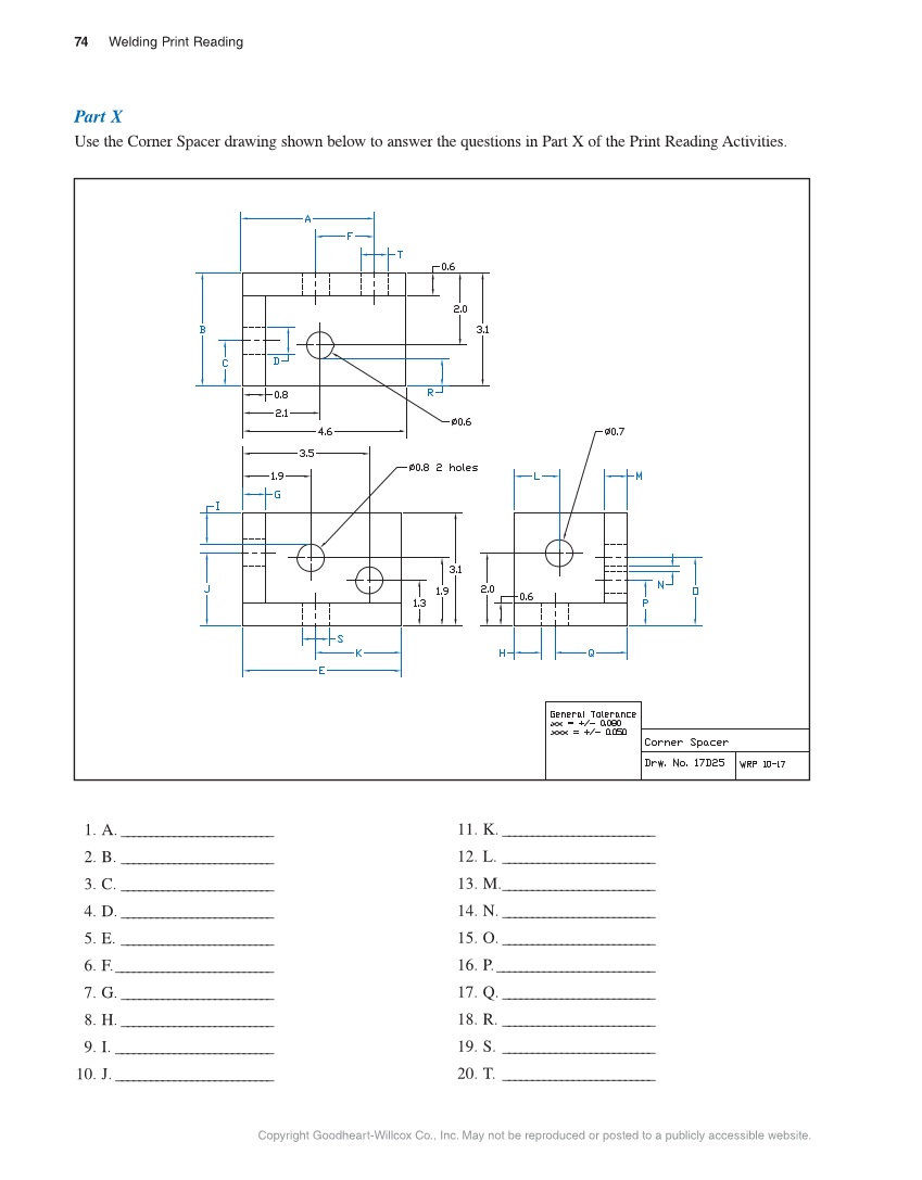 Welding Print Reading, 7th Edition page 74