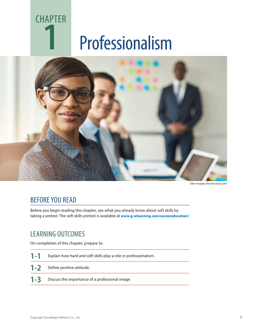 Soft Skills for the Workplace, 1st Edition page 1