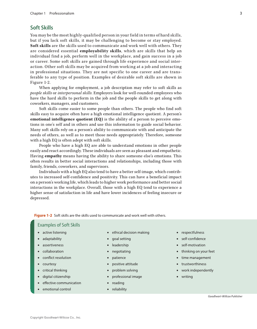 Soft Skills for the Workplace, 1st Edition page 3