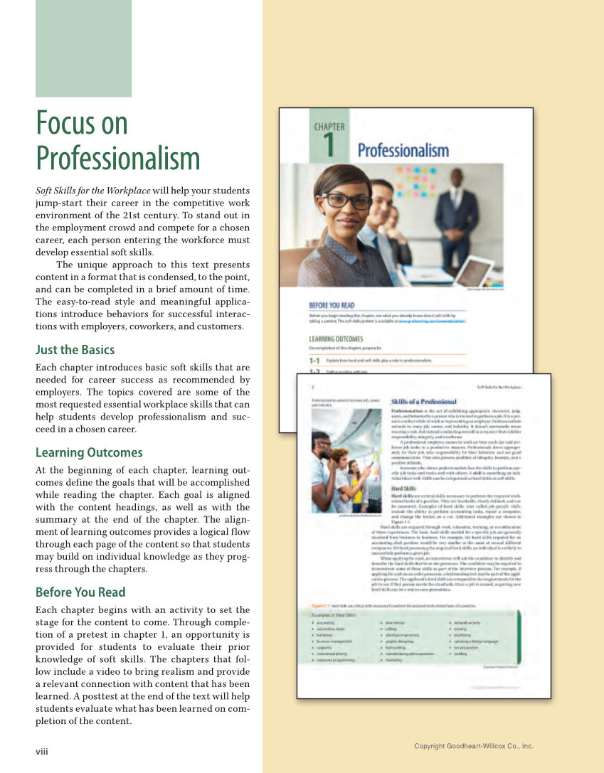 Soft Skills for the Workplace, 1st Edition page viii