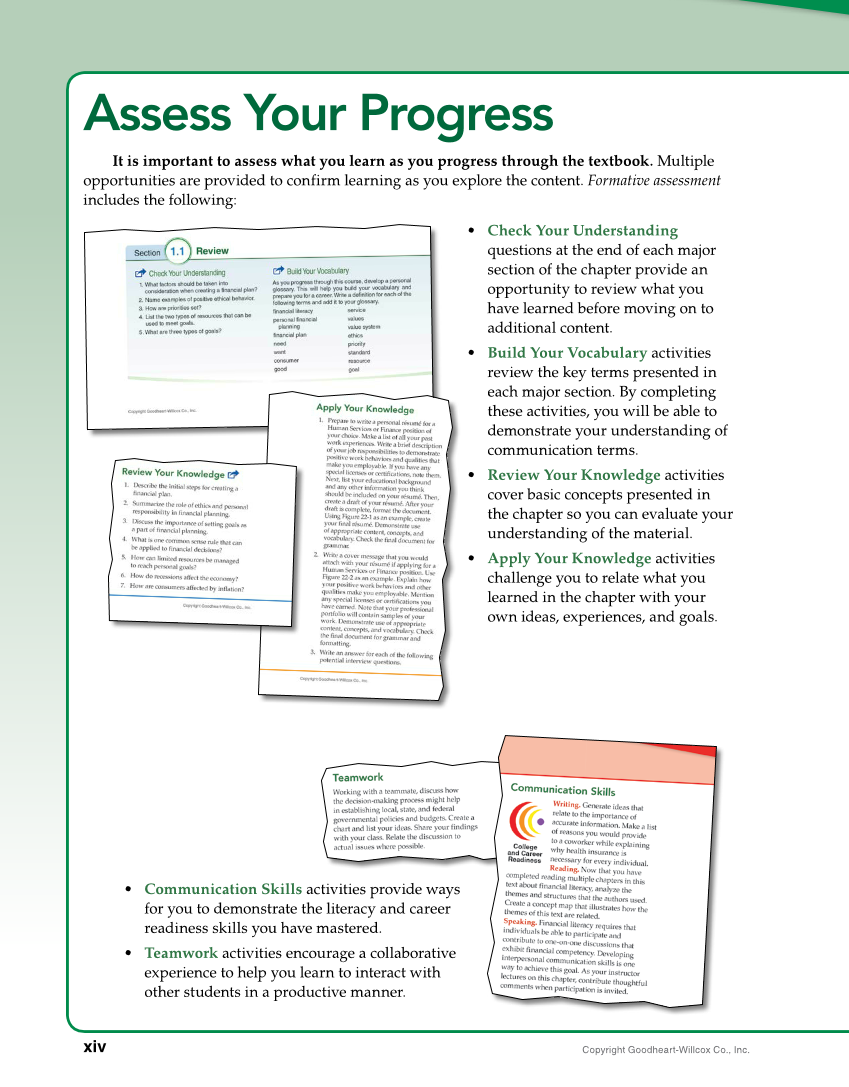 Foundations of Financial Literacy, 10th Edition page xiv