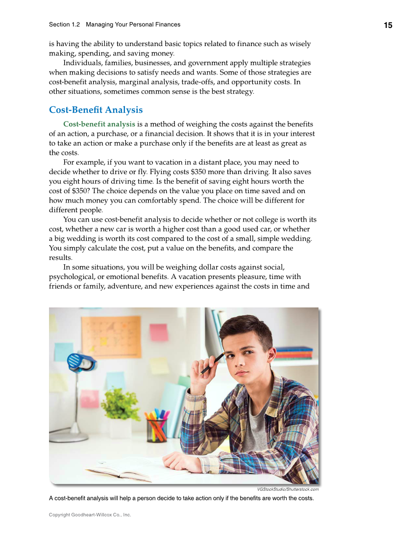 Foundations of Financial Literacy, 10th Edition page 15