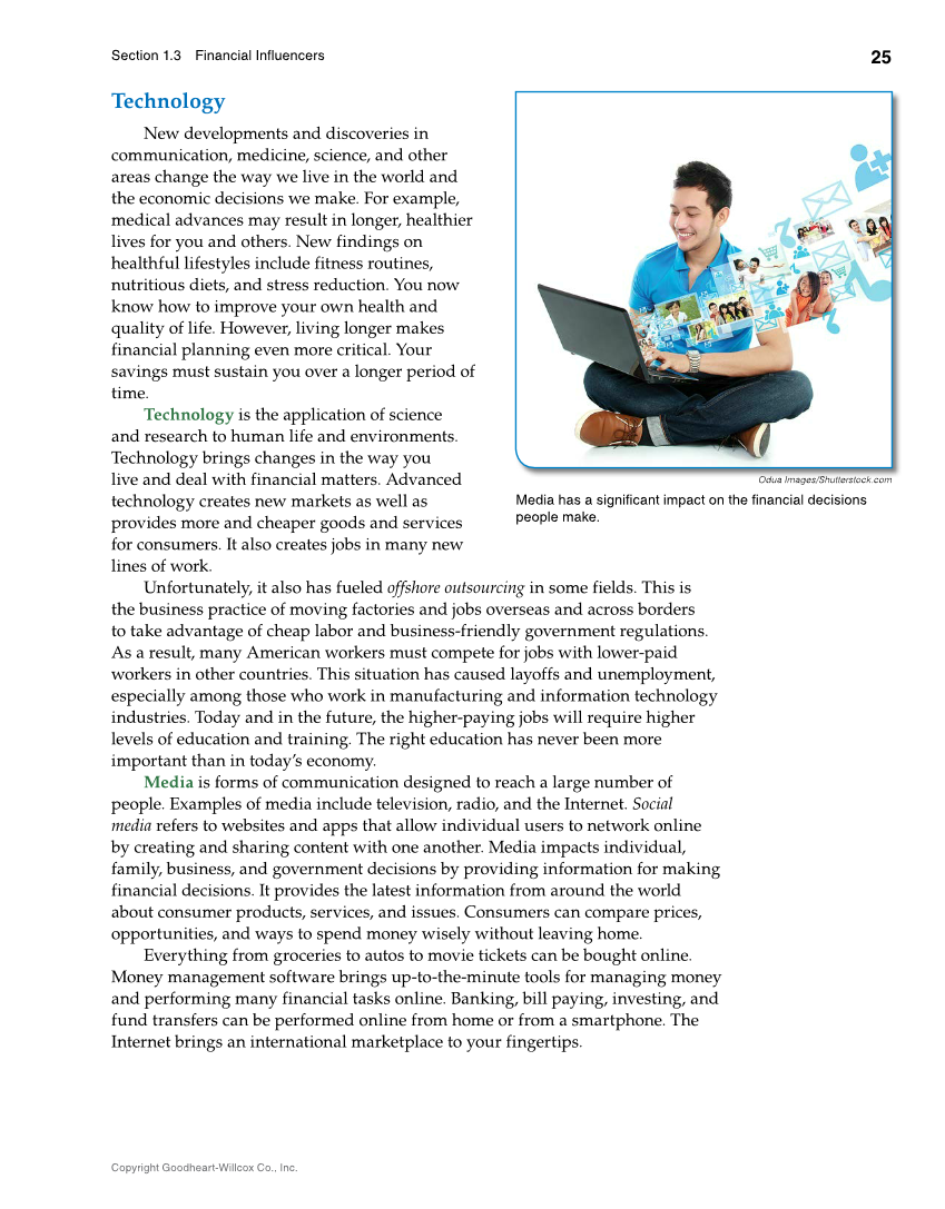 Foundations of Financial Literacy, 10th Edition page 25