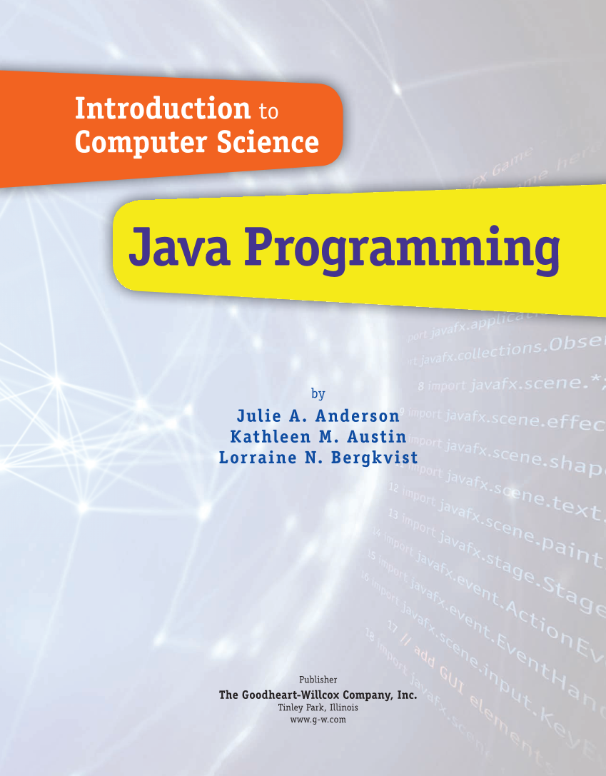 Introduction to Computer Science: Java Programming, 1st Edition page i