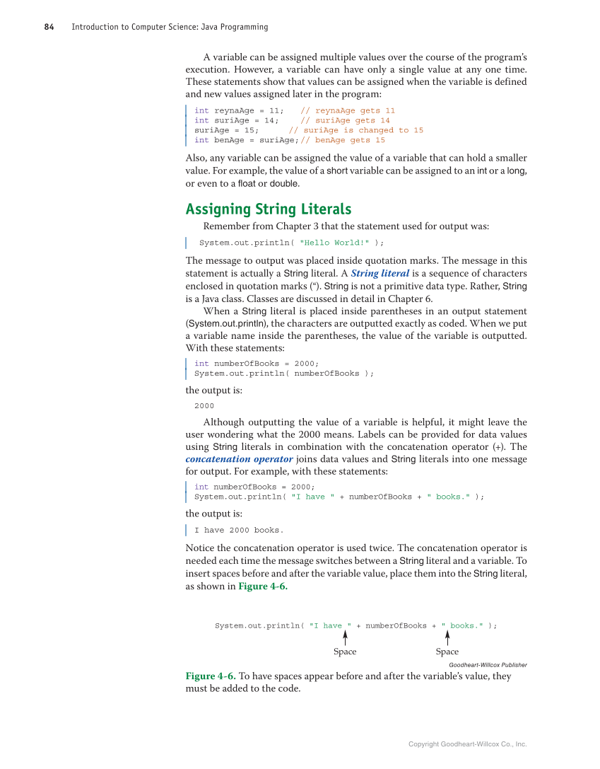 Introduction to Computer Science: Java Programming, 1st Edition page 84