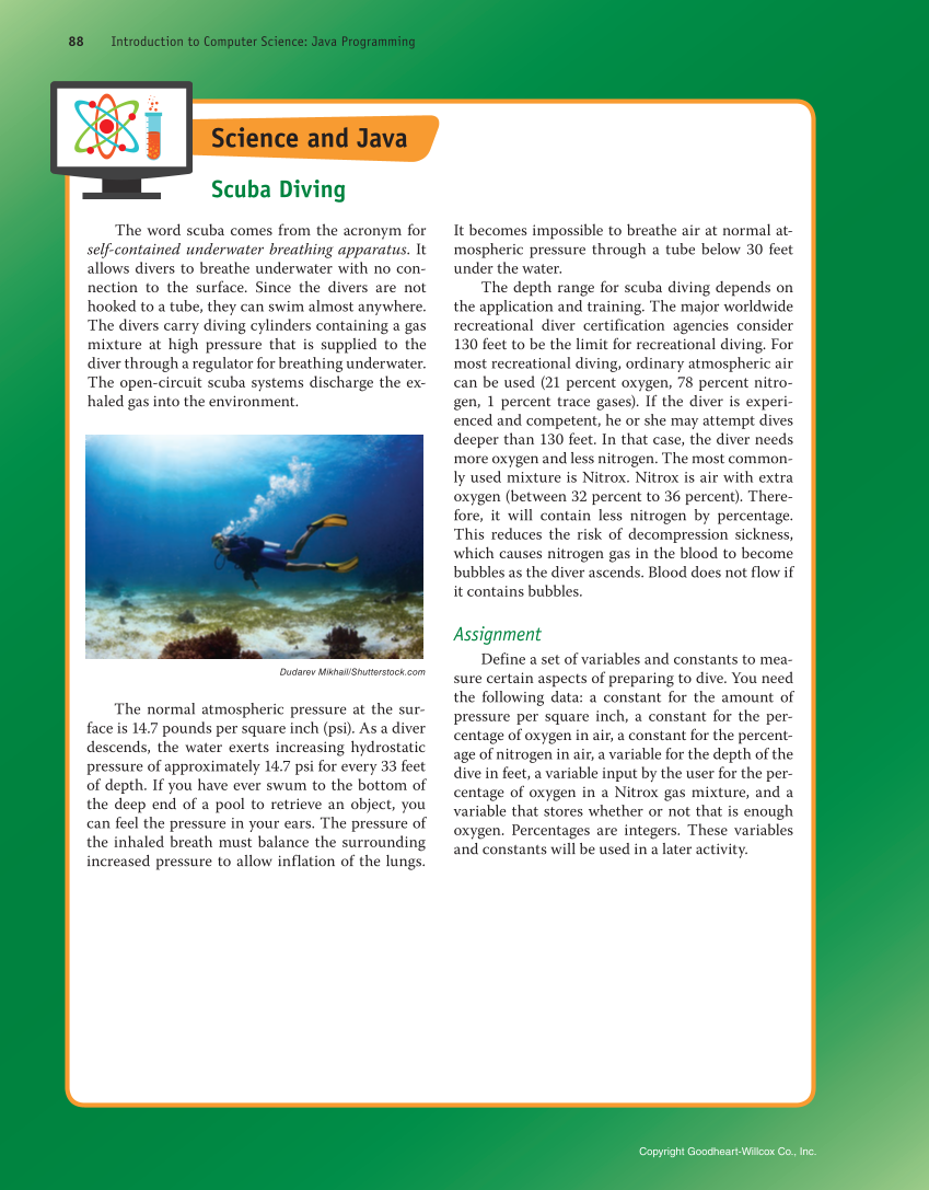 Introduction to Computer Science: Java Programming, 1st Edition page 88