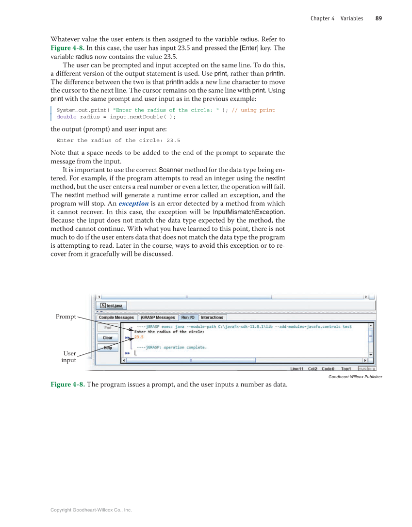 Introduction to Computer Science: Java Programming, 1st Edition page 89