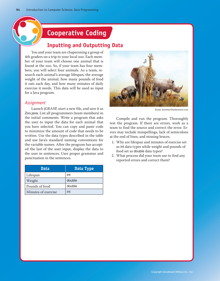 Introduction to Computer Science: Java Programming, 1st Edition page 94