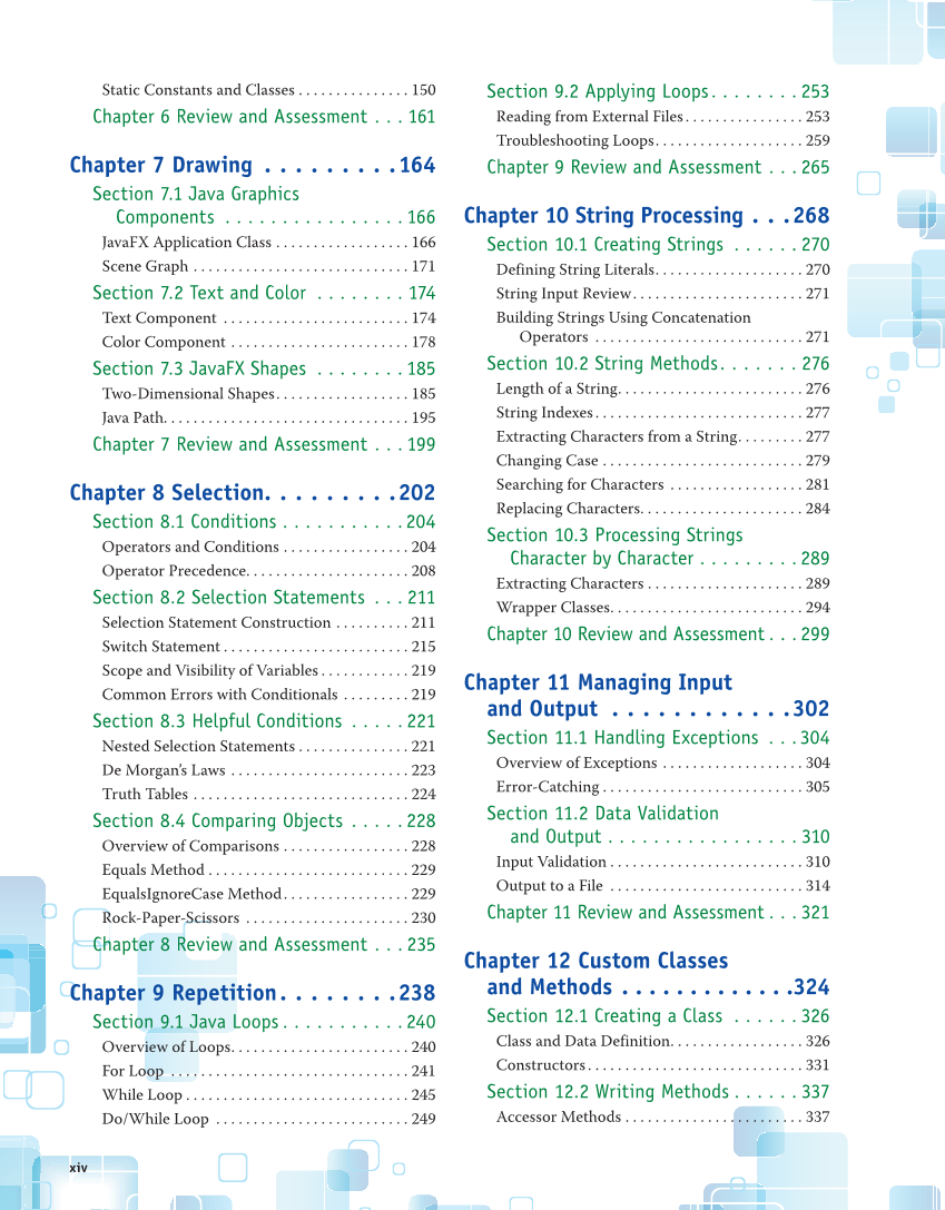 Introduction to Computer Science: Java Programming, 1st Edition page xiv