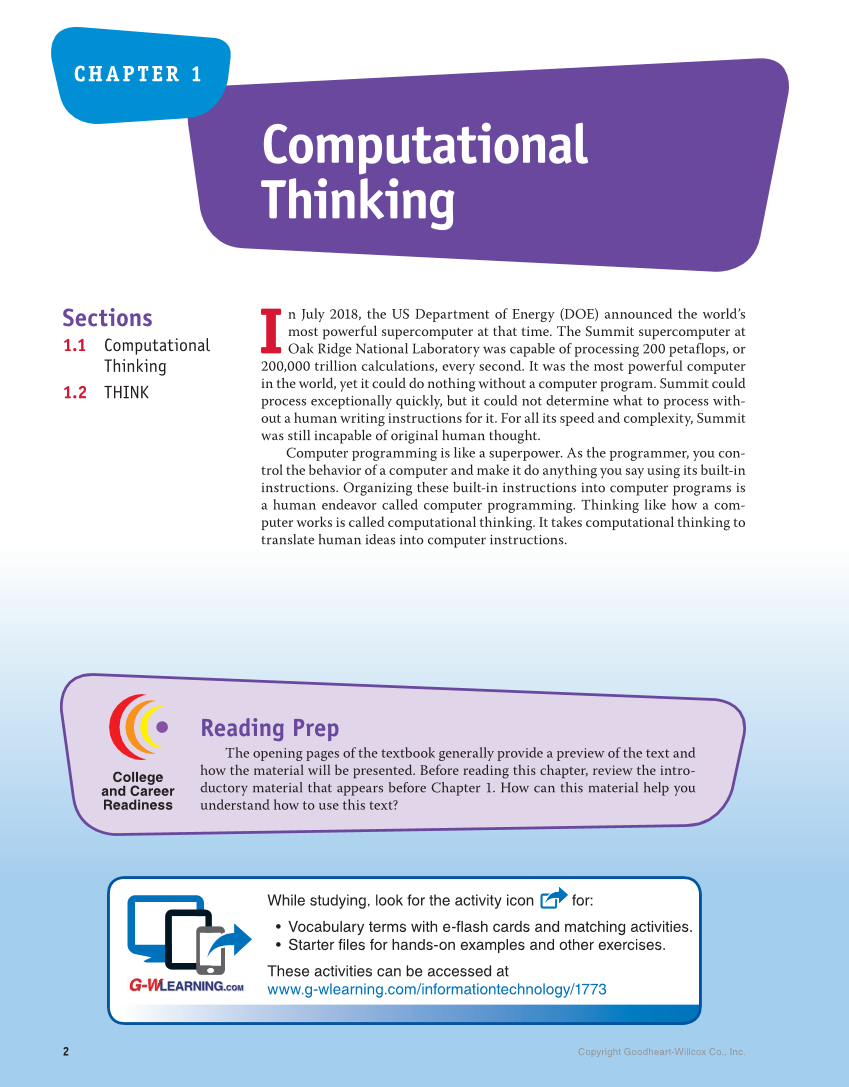 Introduction to Computer Science: Java Programming, 1st Edition page 2