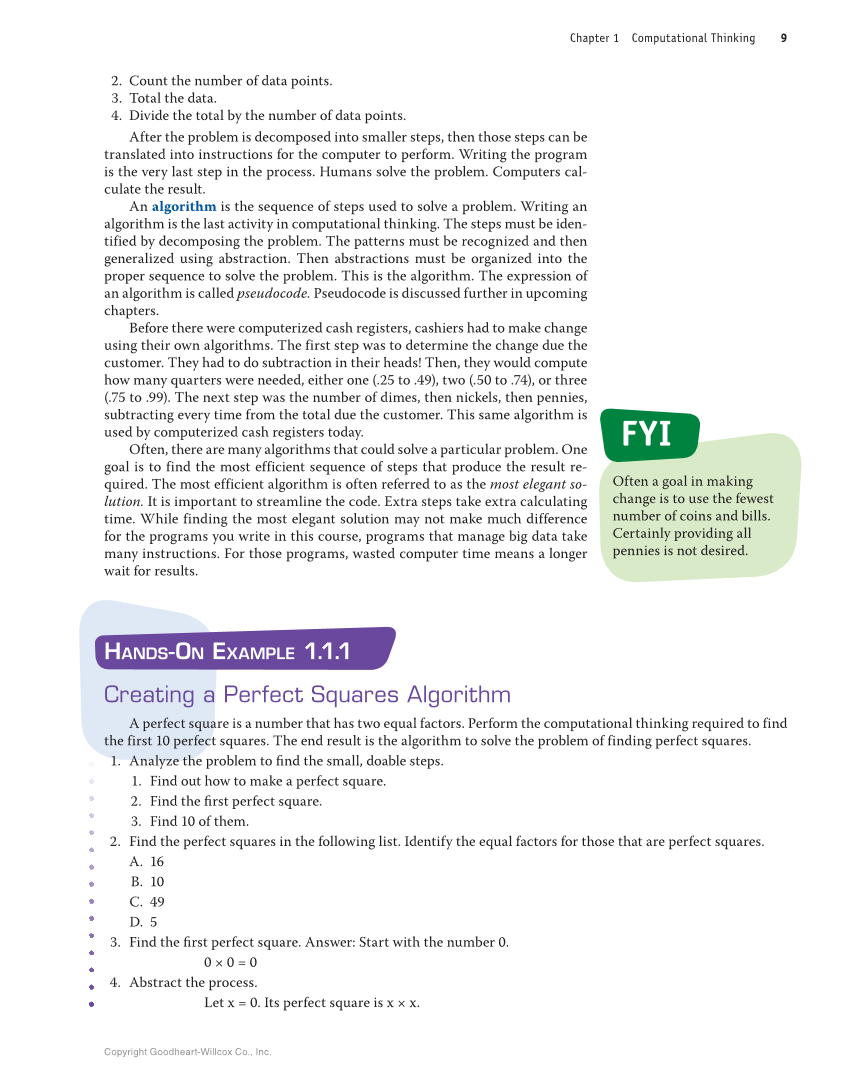 Introduction to Computer Science: Java Programming, 1st Edition page 9