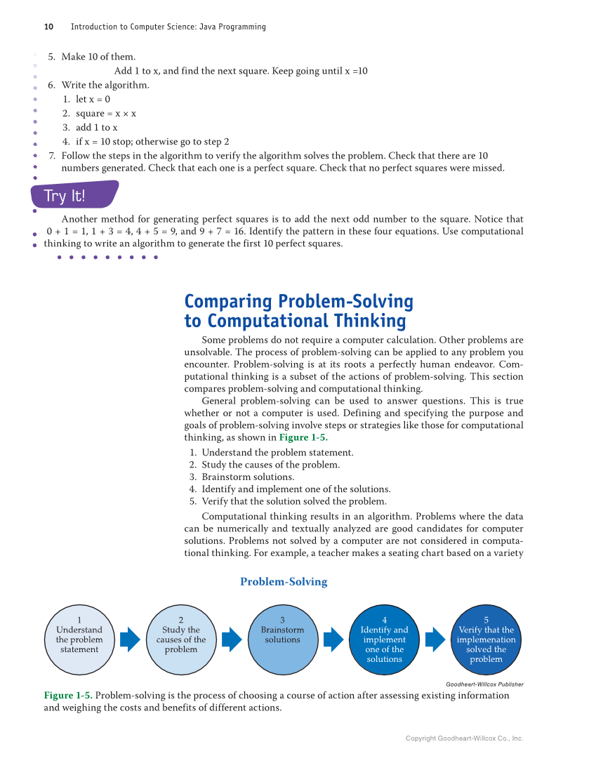 Introduction to Computer Science: Java Programming, 1st Edition page 10