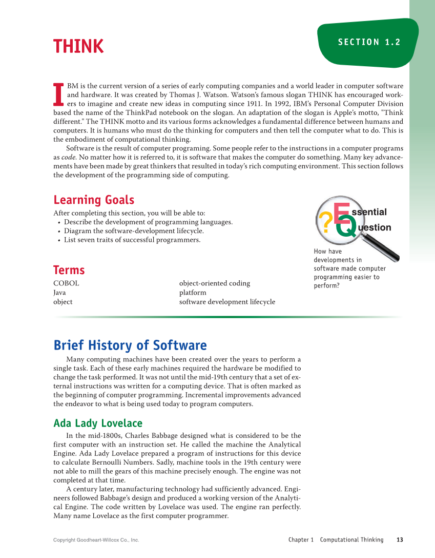 Introduction to Computer Science: Java Programming, 1st Edition page 13