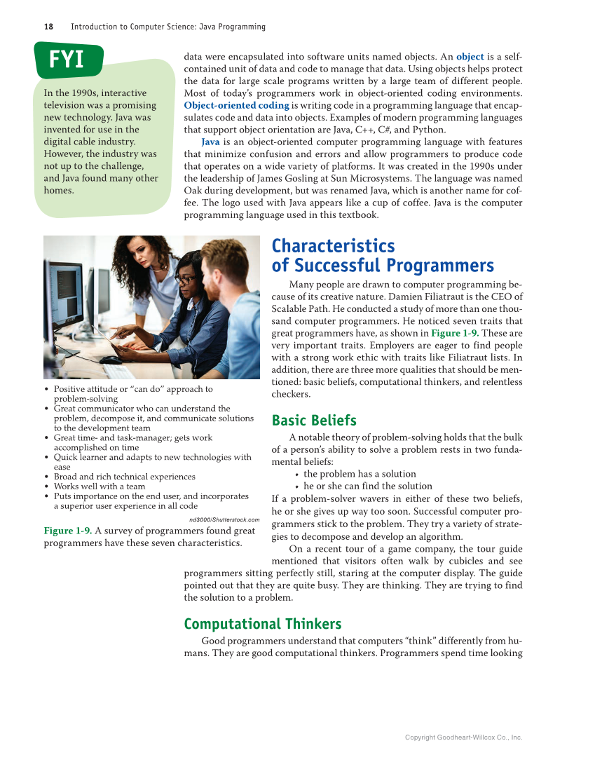 Introduction to Computer Science: Java Programming, 1st Edition page 18