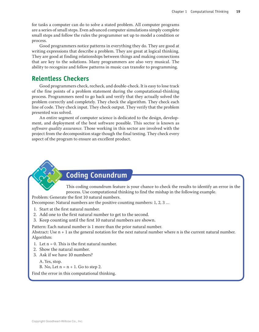 Introduction to Computer Science: Java Programming, 1st Edition page 19