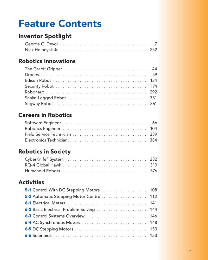 Industrial Robotics Fundamentals: Theory and Applications, 3rd Edition page xv