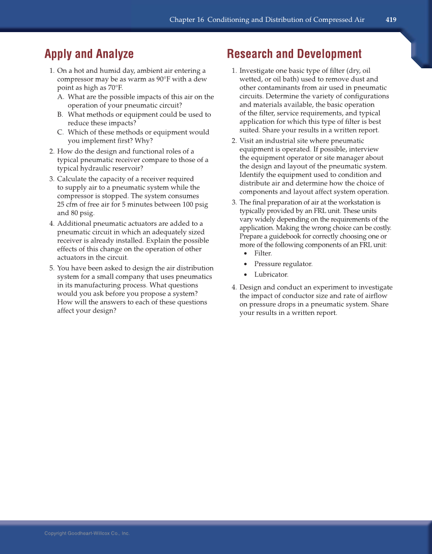 Fluid Power: Hydraulics and Pneumatics, 3rd Edition page 419