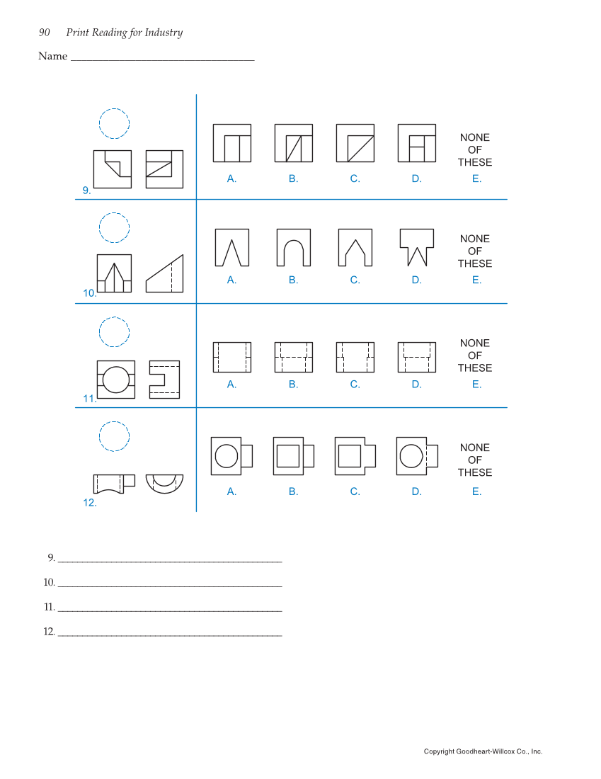 Print Reading for Industry, 10th Edition page 90