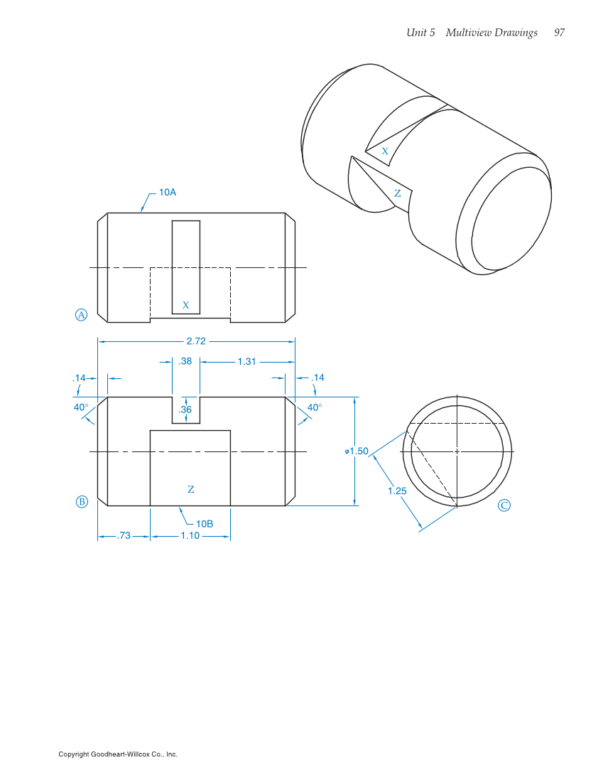 Print Reading for Industry, 10th Edition page 97