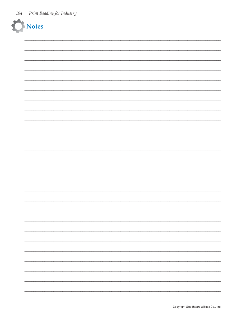 Print Reading for Industry, 10th Edition page 104