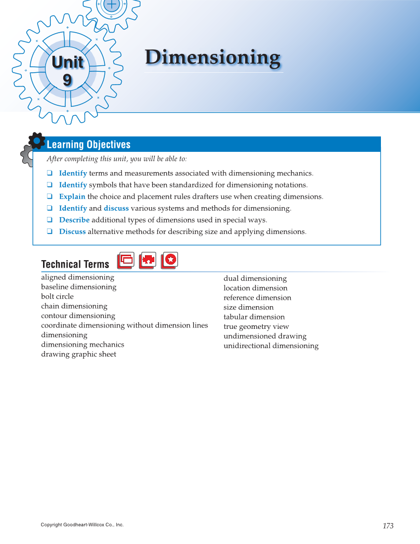 Print Reading for Industry, 10th Edition page 173