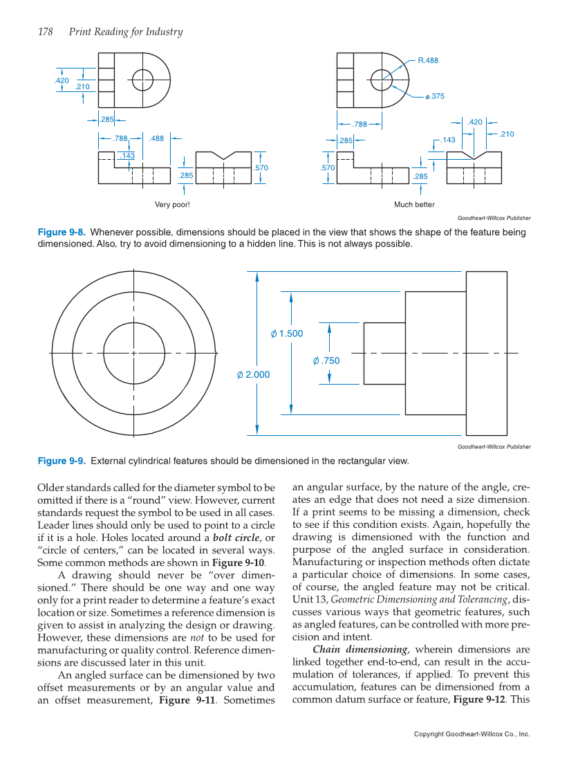 Print Reading for Industry, 10th Edition page 178