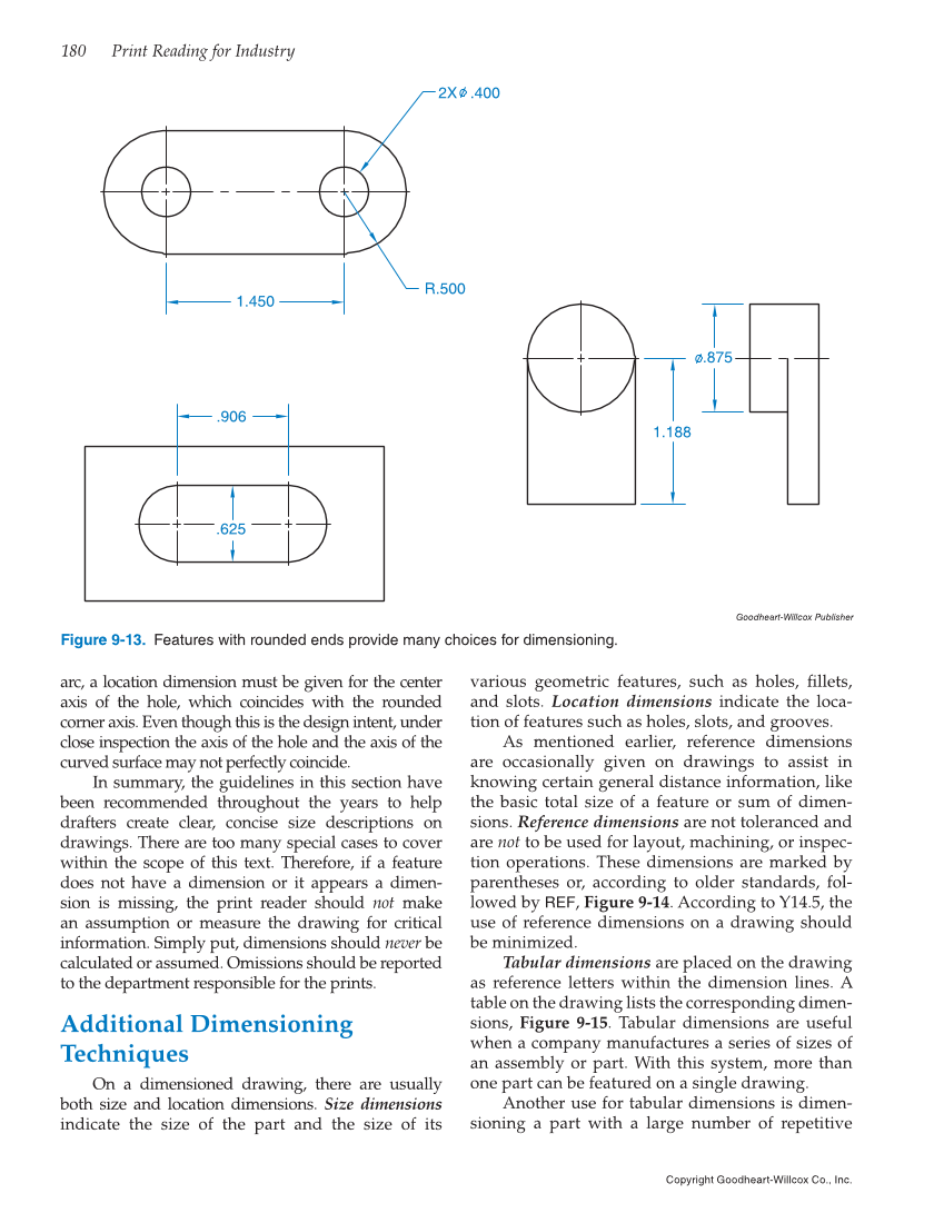 Print Reading for Industry, 10th Edition page 180