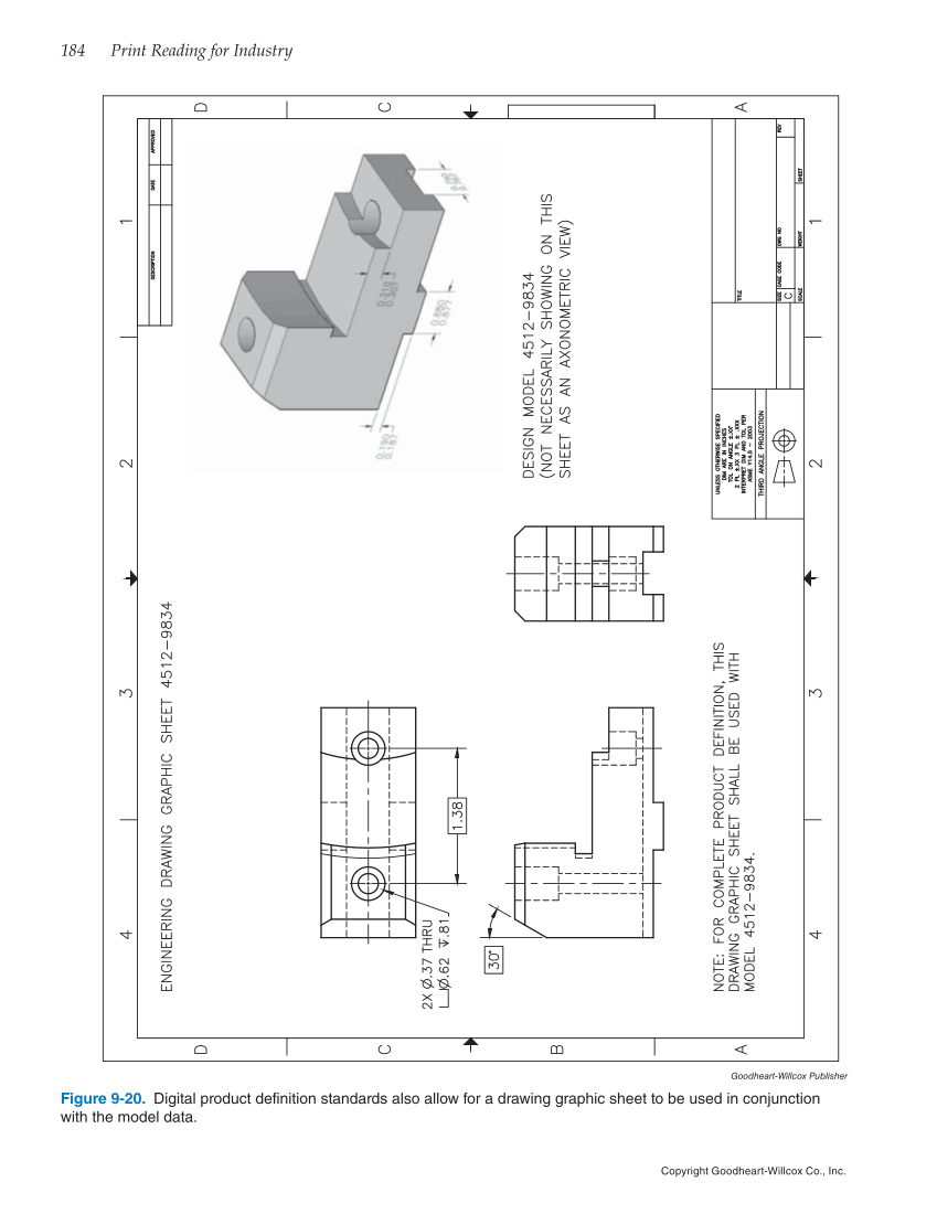 Print Reading for Industry, 10th Edition page 184